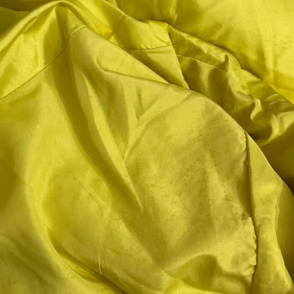 Women Winter Hooded Quilted Light Portable Down Coat Yellow Outerwear Size S/M - Picture 15 of 16